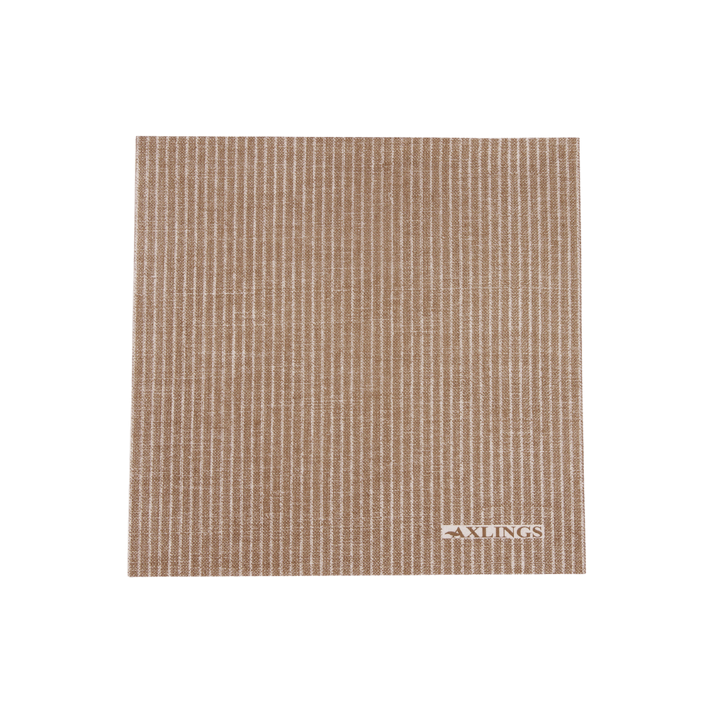 Paper napkin chalk line brown