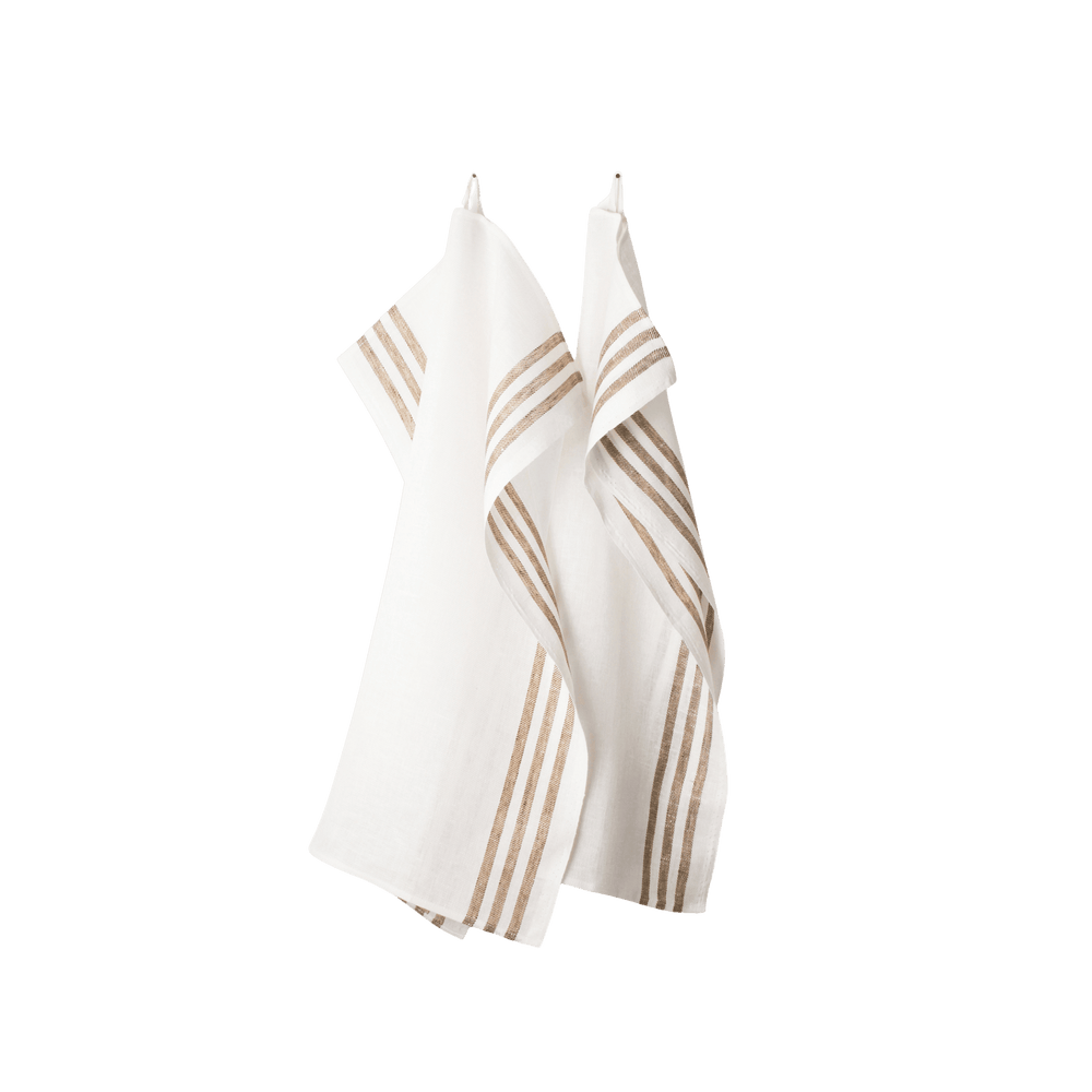 Towel diagonal cinnamon 2-pack