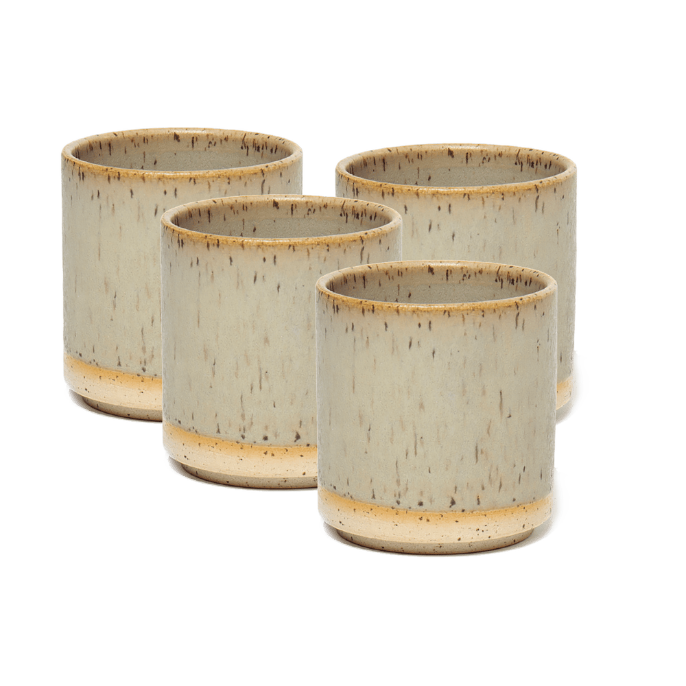 Cup set of 4 natural